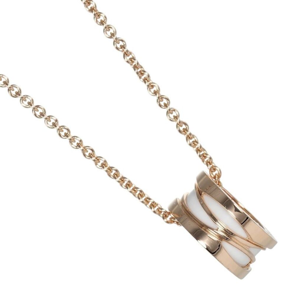 Bvlgari B.Zero1 Design Legend Zaha Hadid Pendant 18K Rose Gold With Ceramic Gold